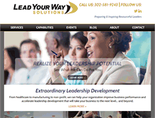 Tablet Screenshot of leadyourwaysolutions.com